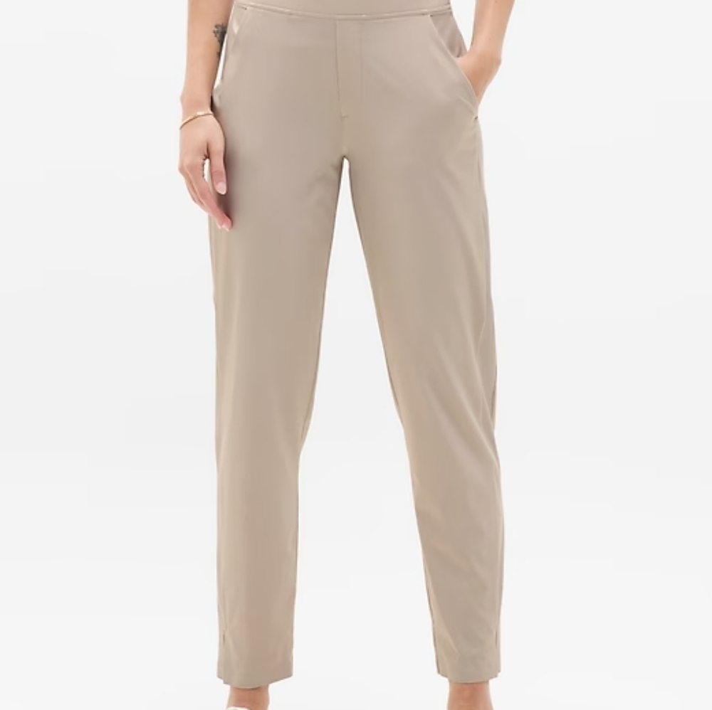 Athleta women’s “Brooklyn Ankle Pant”, color Tan size 4 - Picture 2 of 10